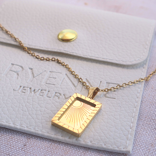 Rising Sun Necklace - Stainless Steel Gift