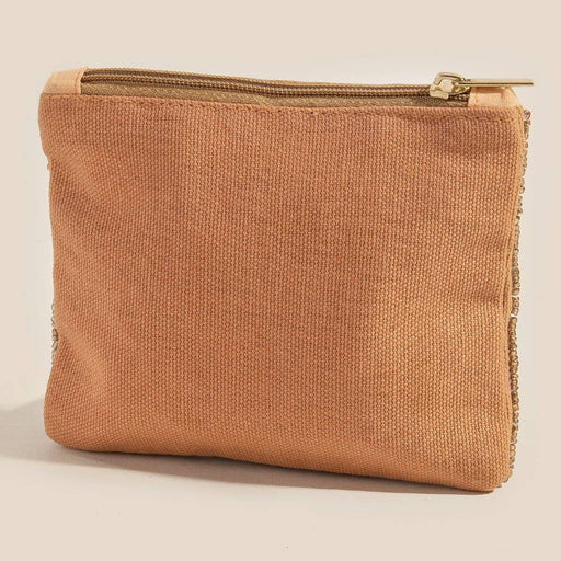 Coffee And Pastries Seed Beaded Coin Purse