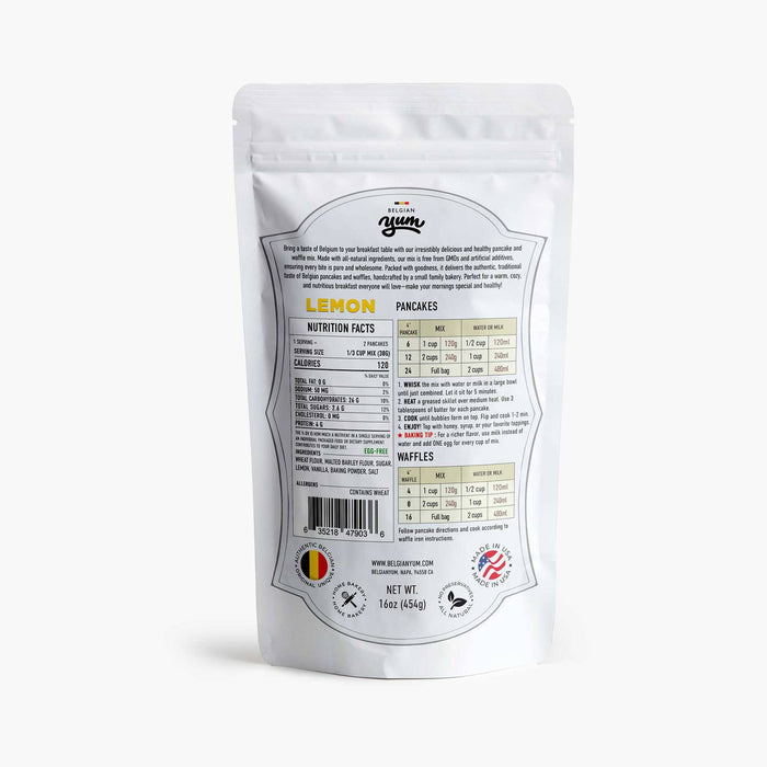 Belgian Pancake and Waffle Breakfast Mix – Lemon