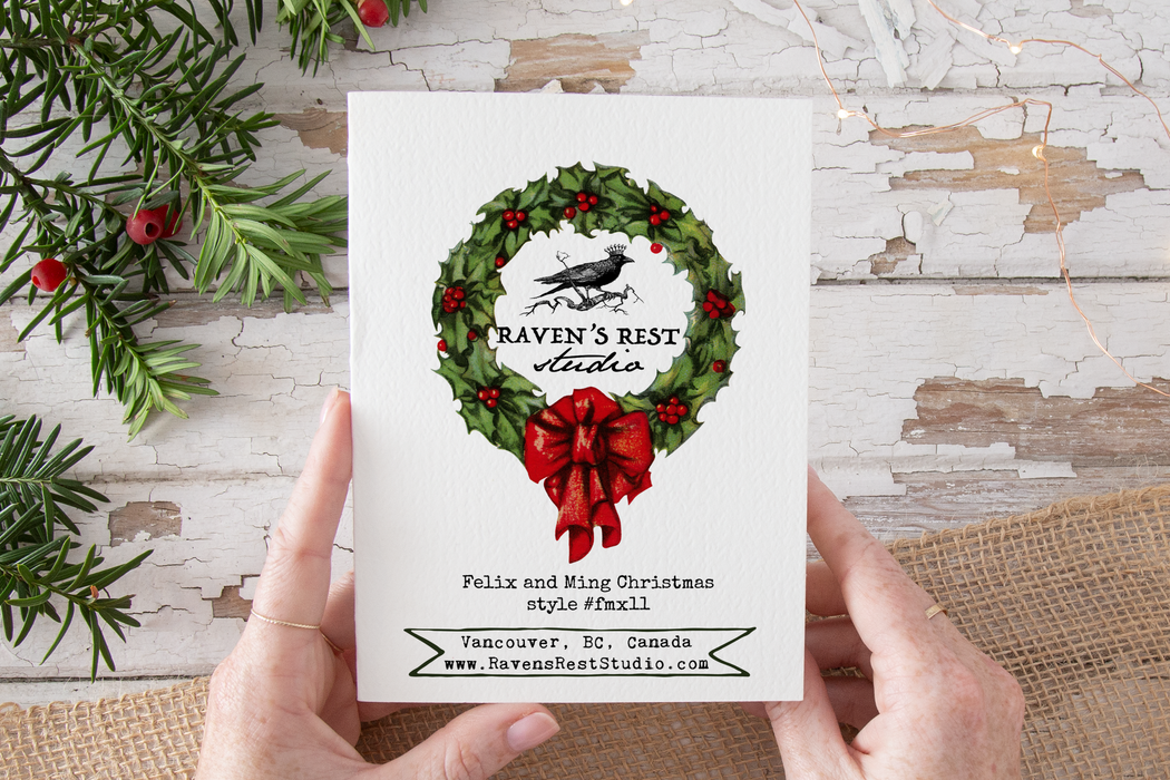 Funny Christmas Card. Really Into Groceries and Gas. Vintage