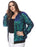 Plus Size Sequin Bomber Jacket