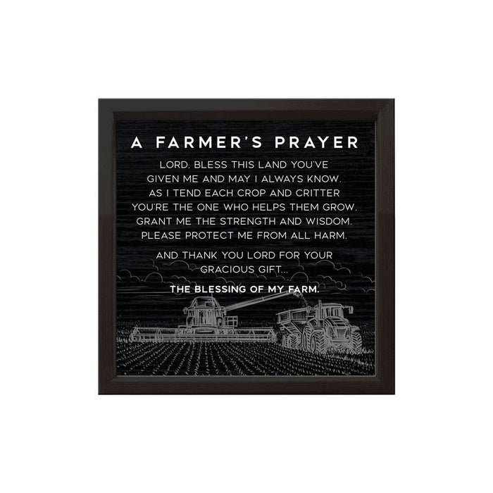 A Farmer's Prayer | Wood Sign