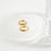 18K Gold PVD Stainless Steel Textured Twisted Huggie Hoop Earrings