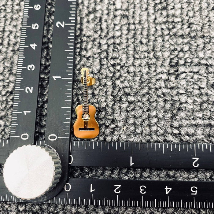 Gold Plated Stainless Steel Guitar Stud Earrings - FGS