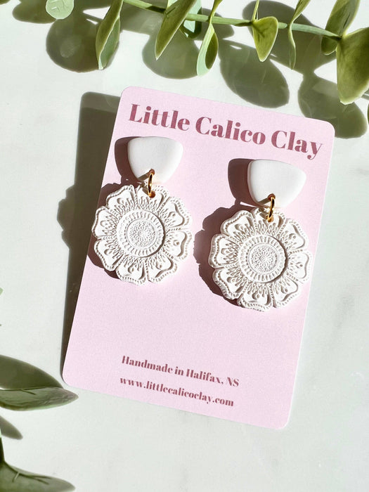 Mandala Dangles | Polymer Clay Earrings