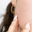 14K Gold Filled PLUS Circle Ball Hoop Earrings
