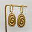 18K Gold Plated SS Conch Fossil Shape Huggie Earrings - FGS