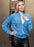 Women's Sparkly Sequin Jacket Glitter Long Sleeves Front Zip