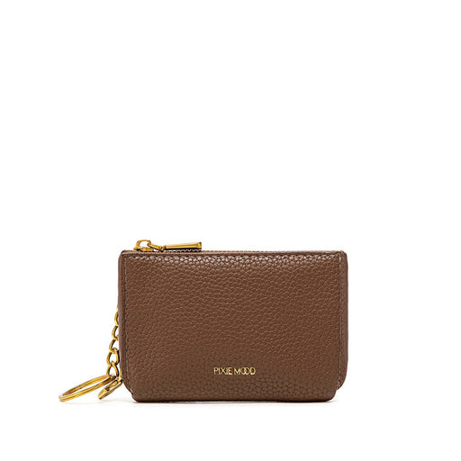 Joan - Recycled Vegan Pouch - Espresso Pebbled