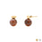 18K Gold PVD Stainless Steel Tortoise Shell Stud Earrings