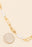 Pearl And Metallic Bar Chain Long Necklace Set
