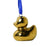 Gold duck Christmas ornament