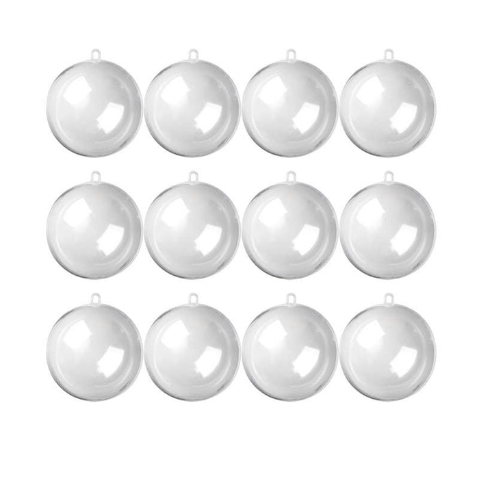 100mm Clear Acrylic Fillable Ball Ornament