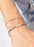 Gold Stainless Steel Paperclip Chain Bracelet + Extension