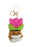 Large Emotional Support Pot Crochet Key Chain