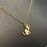 Mini Cat & Dog Charm 18K Gold Plated Steel Necklace - FGS