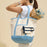 Ecofriendly Cotton Canvas Carry Tote with Charm Holder