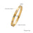 Multi Style 18K Gold Plated Stainless Steel Cuff Bangles-FGS