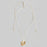 Abstract Gold Pendant Adjustable Cord Necklace