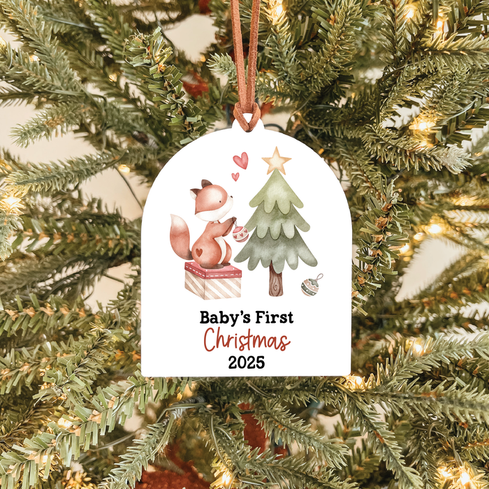 Baby's First Christmas Ornament 2025 | Fox Arch