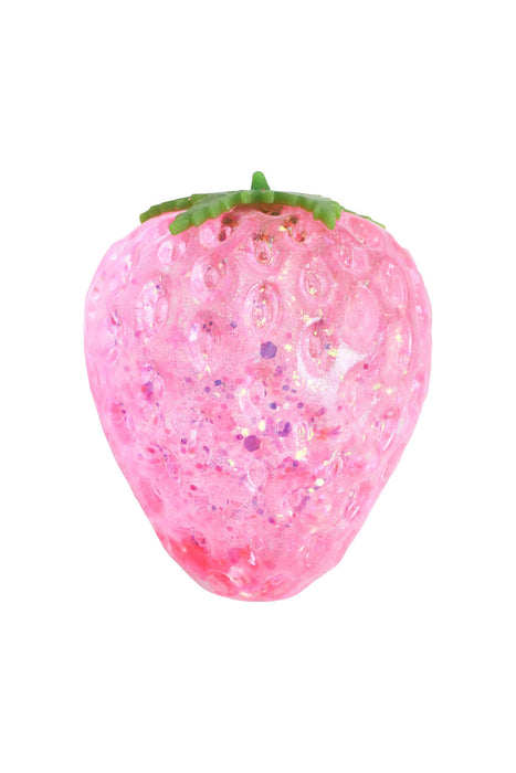 Strawberry Glittery Maltose Putty Filled Squishy