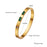 Multi Style 18K Gold Plated Stainless Steel Cuff Bangles-FGS