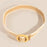 Wooden Round Buckle Braided Fashion Belt