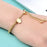 18K Gold Plated Beaded Ball Bracelet Adjustable