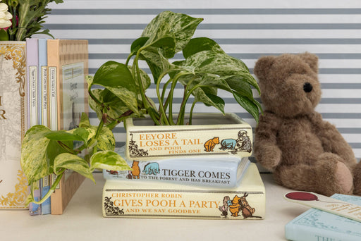 Stacked Book Planter, The House at Pooh Corner