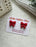 Holiday Bow Studs | Polymer Clay Earrings 