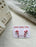 Candy Cane Studs | Polymer Clay Earrings 