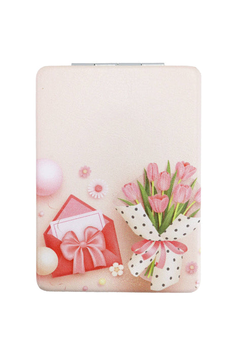 Pastel Tulips and Gifts Makeup Mirror