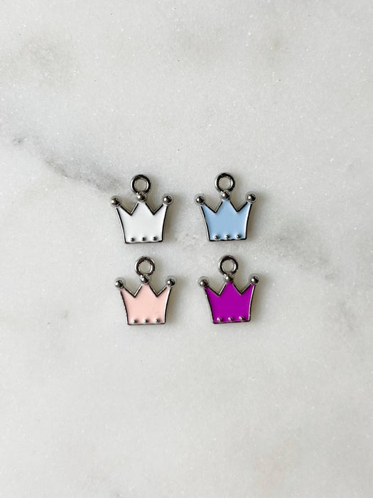 Crown Silver Charm