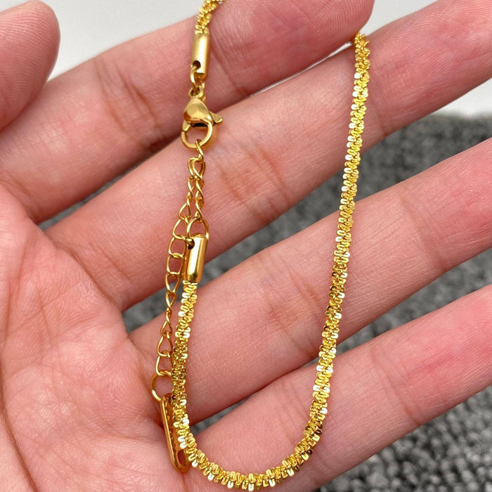 Multi Style 18K Gold Plated SS Chain DIY Accessories - FGS