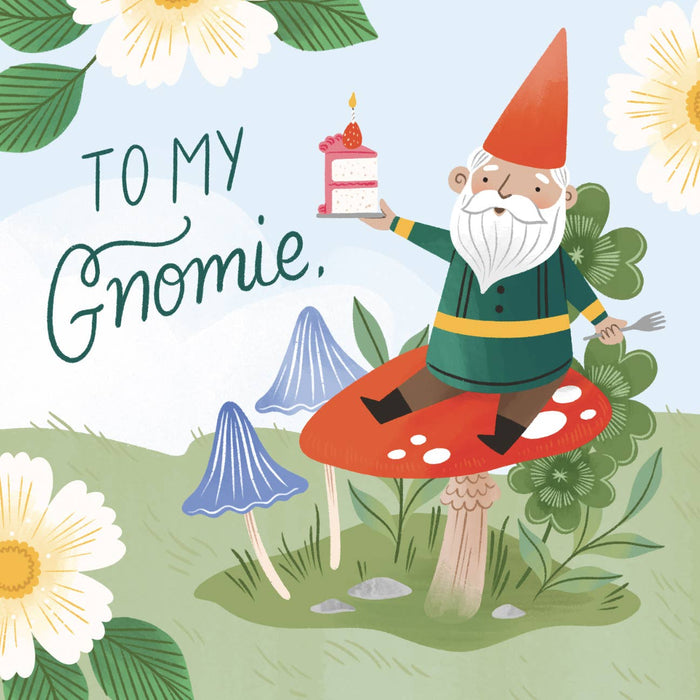 Garden Gnomes Cottagecore Mini Birthday Pop-up Card