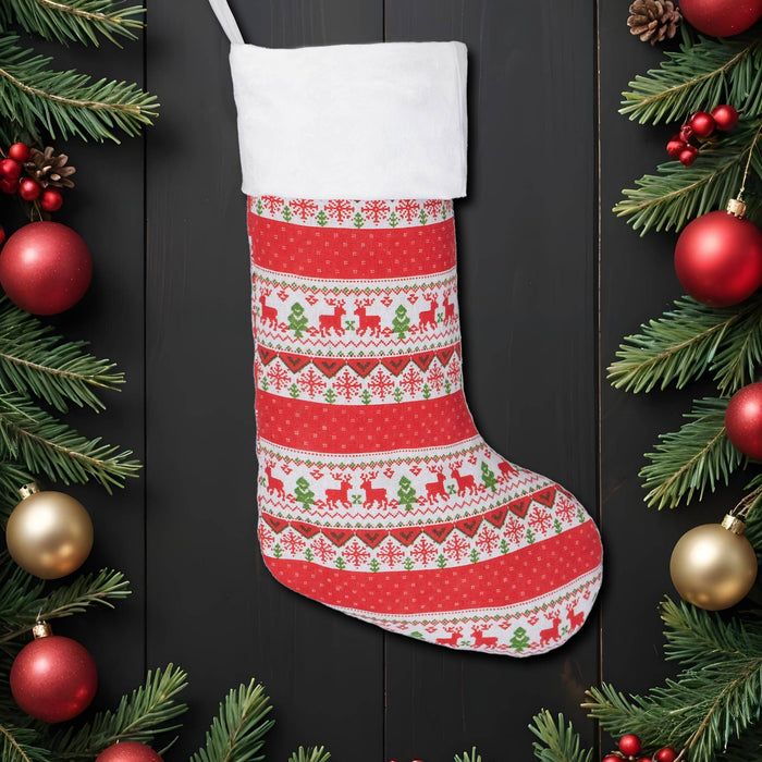 Red Plaid Christmas Stockings