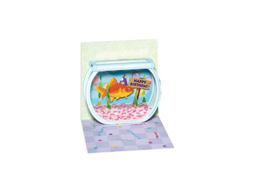 Goldfish Birthday Mini Pop-Up Card