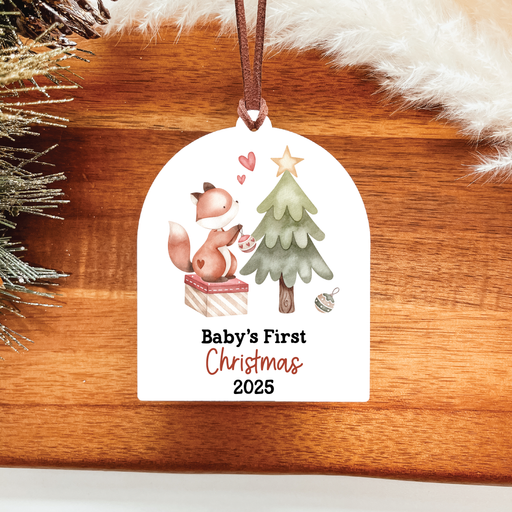 Baby's First Christmas Ornament 2025 | Fox Arch
