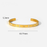 Multi Style 18K Gold Plated Stainless Steel Cuff Bangles-FGS