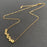 Sparkling geometric zircon 18K Golden S.Steel Necklace