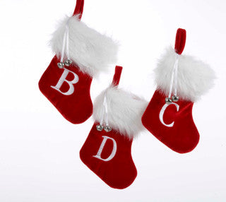 Orn Monogrammed mini stocking