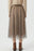 Plaid Tulle Midi Skirt