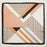 Geometric Square Scarf | Modern Abstract Print with Contrast Border
