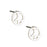 Silver Peace Sign Post Earring