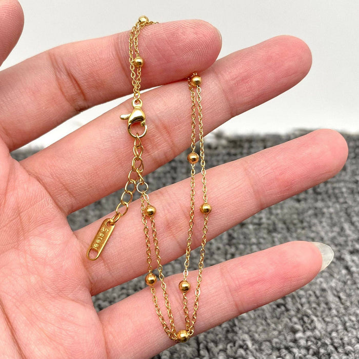 Multi Style 18K Gold Plated SS Chain DIY Accessories - FGS