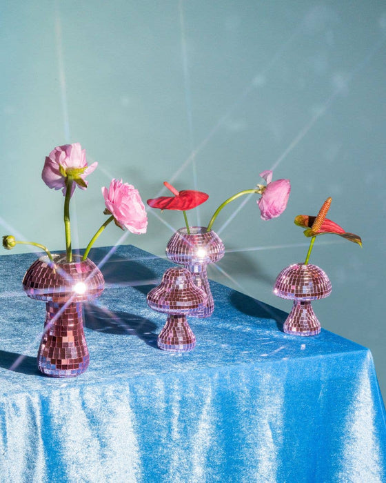 Filtrum Home - Mushroom Disco Vase - Pink: Set of 2