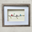 Family Birds Art, 3D Pebbles Tumbled Glass, Birds on Branch