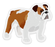 Clear English Bulldog Dog Sticker 2.8×2.35in