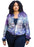 Plus Size Sequin Bomber Jacket