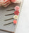 Flower Bobby Pins Set | Shades of Pink and Coral | Pink Rose